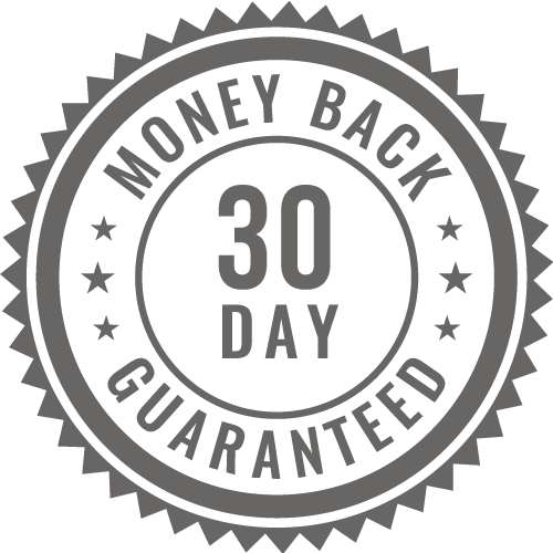 30-day money back guaranteed seal