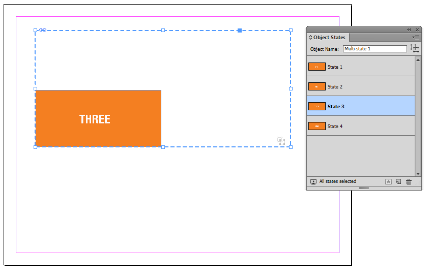 third object state selected