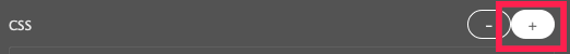 click the plus sign to add a CSS resource