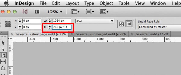 set the page height using multiplication